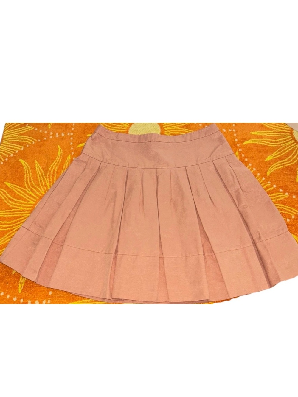 BCBGMAXAZRIA Aria Blush Pink Pleated Mini Skirt Side Pockets Women’s Size Small